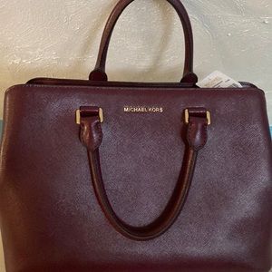 MK Leather satchel.